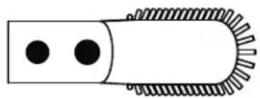 SHARP VC-SV12AEU - Brede Mondstukborstel (alleen VC-SV28AEU-B) - 1