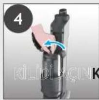 HOOVER HF210H 011 - Not: Filtreden fazla birikintiyi çıkarın. - 4