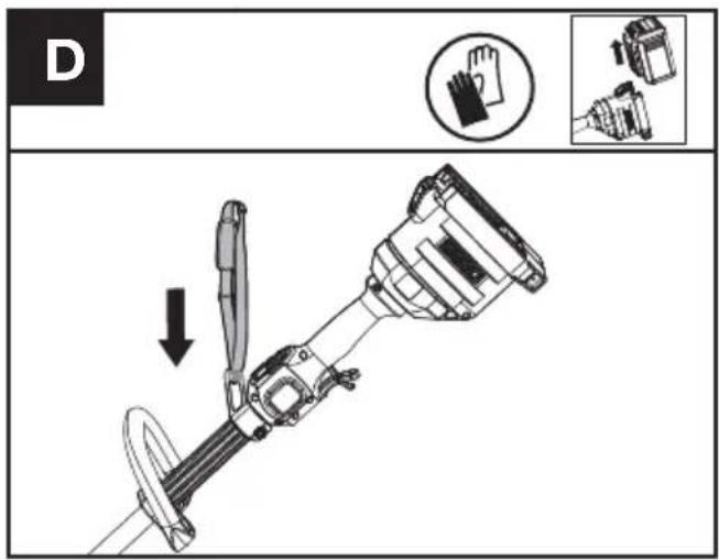 KRESS KC120.9 - Assemblage de la bandoulière (Vendue séparément) (Voir Fig. D) - 1