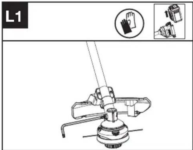 KRESS KC120.9 - Lubricating the gearbox (See Fig. L1, L2) - 1