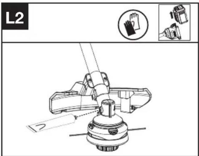 KRESS KC120.9 - Enroulement de la ligne de coupe (Voir Fig. K1, K2, K3) - 3