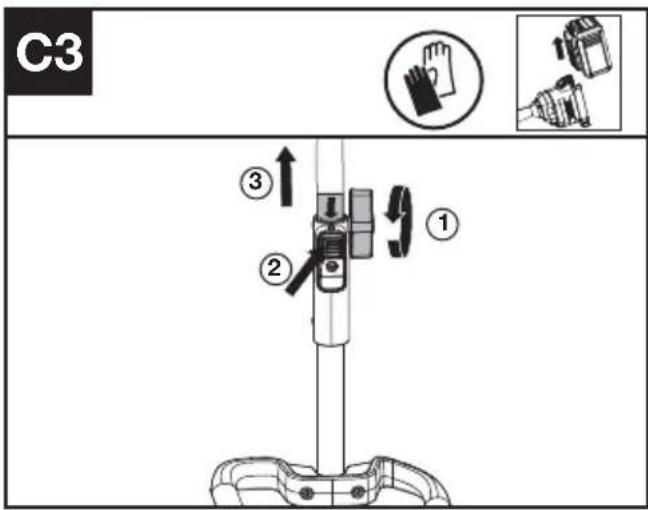 KRESS KC120.9 - Assembling the Front Handle (See Fig. B) - 5