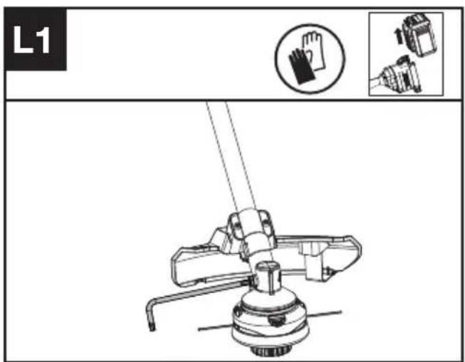 KRESS KC120.9 - Schmieren des Getriebes (siehe Abb. L1, L2) - 1