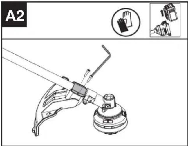 KRESS KC120.9 - Assembling the debris guard (See Fig. A2) - 1