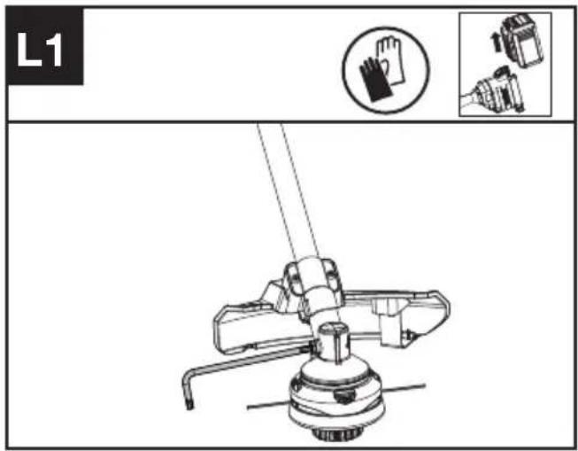 KRESS KC120.9 - Smøring af gearkassen (se fig. L1, L2) - 1