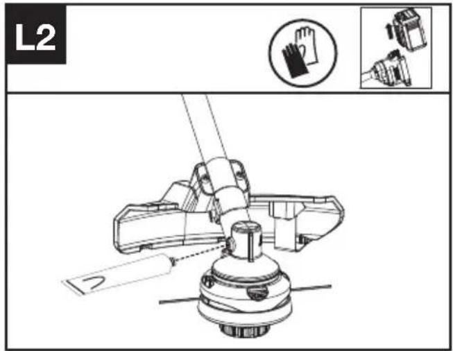 KRESS KC120.9 - Lubricar la caja de engranajes (véase las Fig. L1, L2) - 2