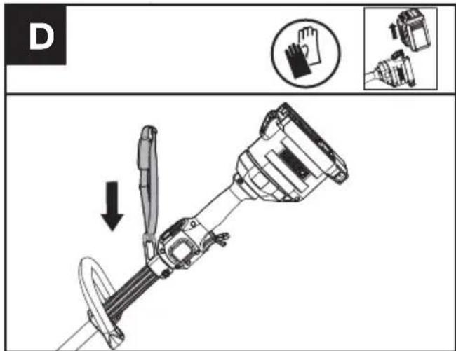 KRESS KC120.9 - Montering af Skulder strop (Sælges separat) (se fig. D) - 1