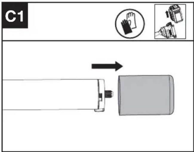 KRESS KC120.9 - Montering av främre handtag (Se Figur B) - 3