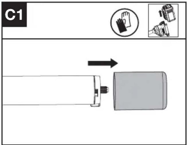 KRESS KC120.9 - Monteren en demonteren van de trimmer (Zie afb. C1, C2, C3) - 1