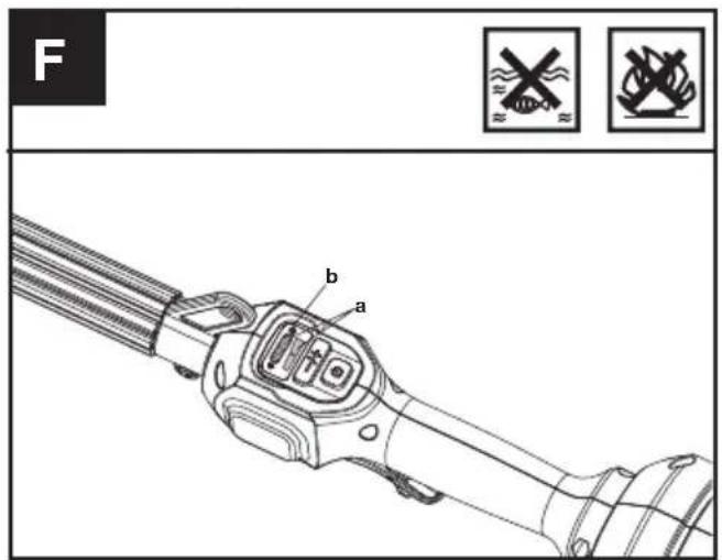 KRESS KC120.9 - Überprüfen der Bedienelemente Sicherheitssperre und Gashebel - 1