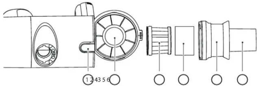 SHARP VC-SV28AEU - Filtro e cestino della polvere - 1