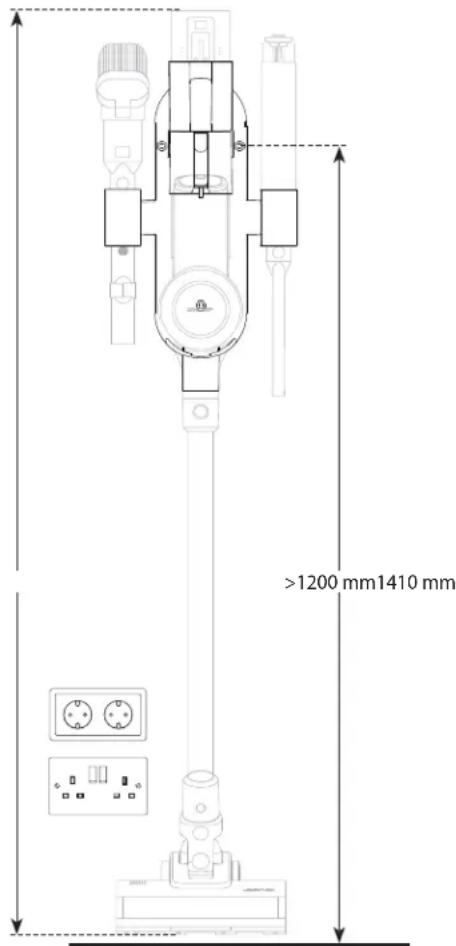 SHARP VC-SV28AEU - Instalación del Soporte de Pared - 1