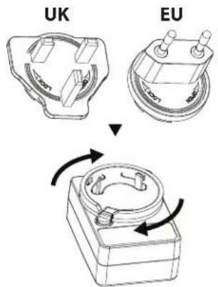 SHARP VC-SV28AEU - Endre typen tilkobling for adapterens hovedstrøm - 2