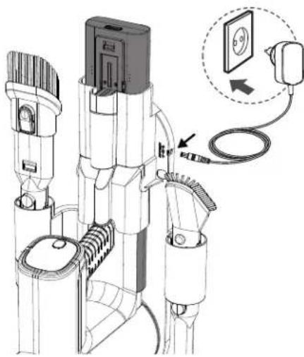 SHARP VC-SV28AEU - Chargement de la batterie - 1