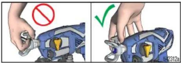 GRACO Ultra Cordless 17M363 - Orientation de la buse de pulvérisation - 5