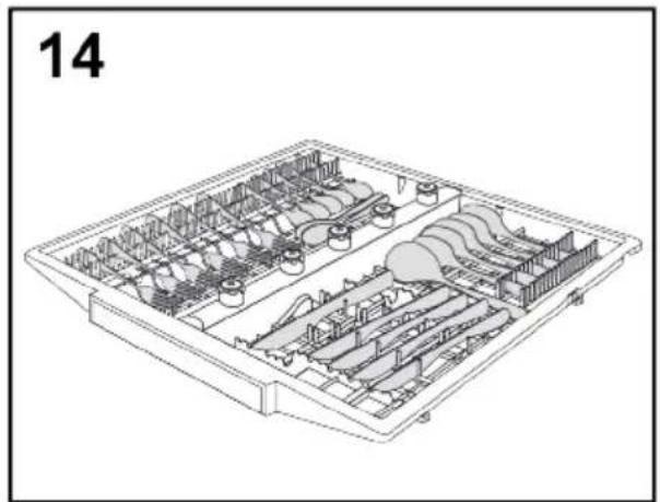 HAIER XF 6B2M3PX1 - "SYSTÈME CUTLERY SHINE PLUS" (uniquement sur certains modèles) - 1