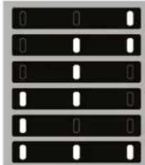 WHIRLPOOL WBUF011 - Leuchtende LEDs Temperatureinstellung - 1