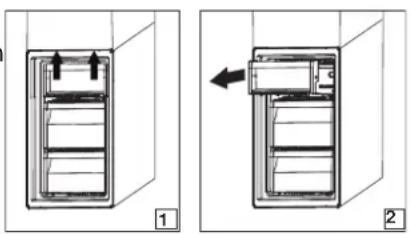 WHIRLPOOL W5 821EF W 1 - Entnahme des Behälters des Gefrierfachs - 1