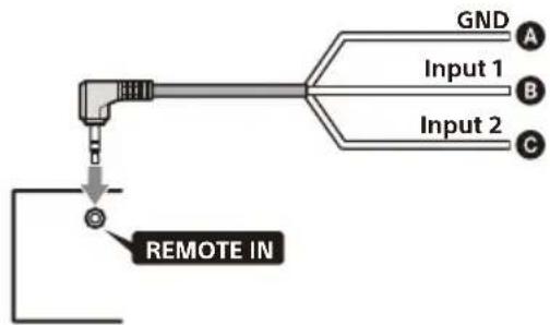 SONY XAV-AX3700 - Notas sobre la instalación del cable de conexión RC-SR1 ⑧ - 1