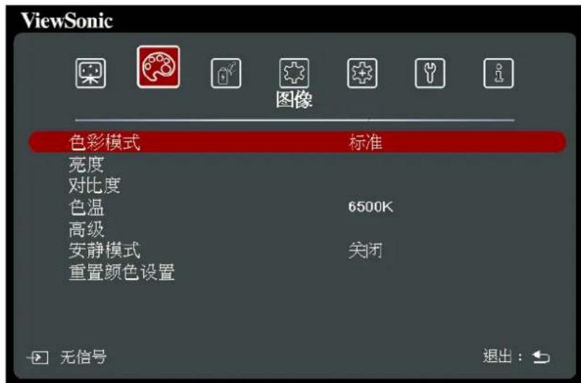 VIEWSONIC PX729-4KS - 图像菜单 - 1