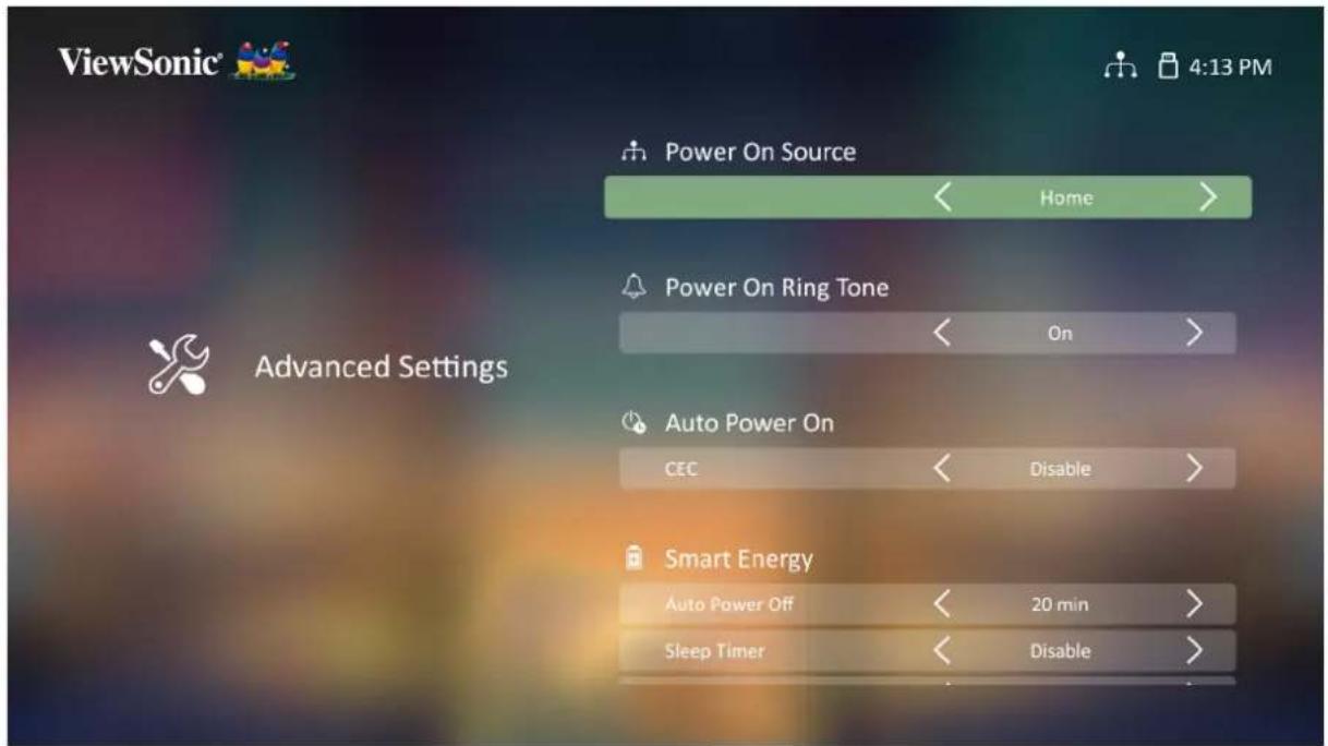 VIEWSONIC V8-4K - Advanced Settings (高级设置) - 2
