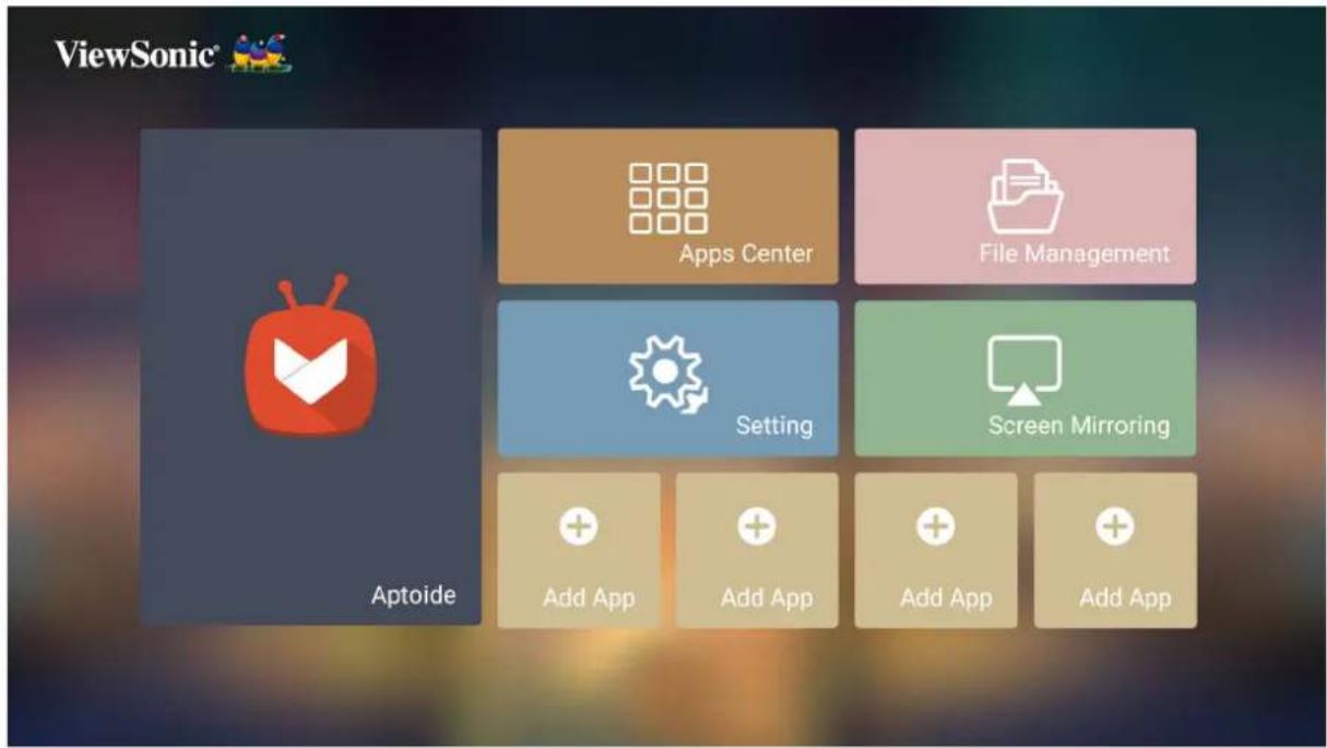 VIEWSONIC V8-4K - Home Screen (主屏幕) - 1