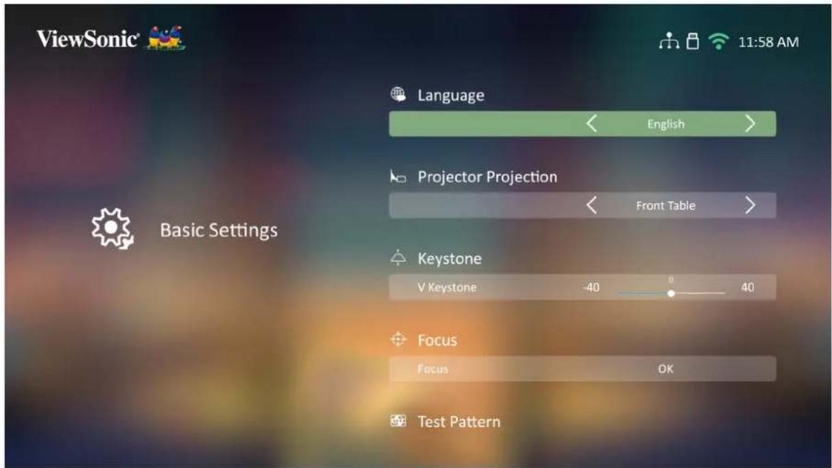 VIEWSONIC V8-4K - Basic Settings (基本设置) - 2