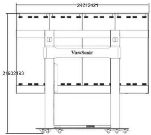 VIEWSONIC LD135-152 - LD108-122 参数 Fiziki Boyutlar - 4