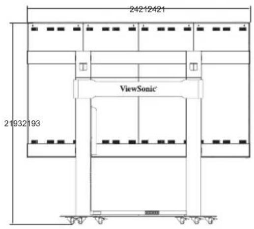 VIEWSONIC LD135-152 - LD108-122 實體尺寸 - 4