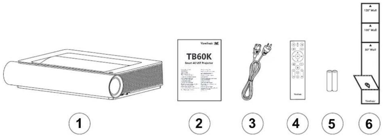 VIEWSONIC TB60K - 包装物品 - 1