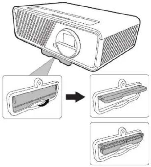 VIEWSONIC TX10HD - 调整投影机的高度和投影角度 - 1