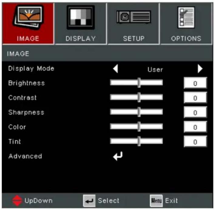 VIEWSONIC PA700WC - Menu Image - 1