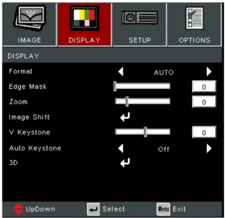 VIEWSONIC PA700WC - Menu OSD (Affichage à l'écran) - 1