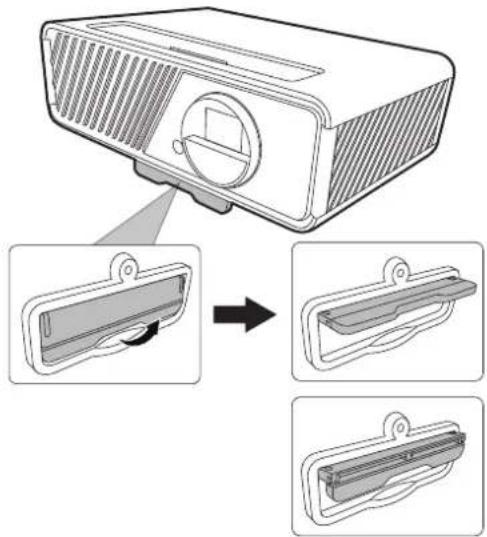VIEWSONIC GK7 - 调整投影机的高度和投影角度 - 1
