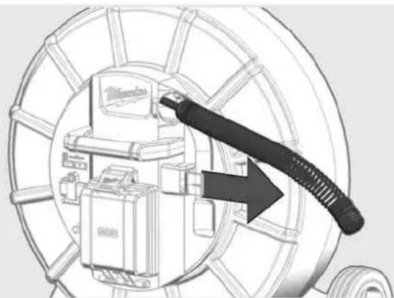 MILWAUKEE M18 SIC60 HDR - Uso del carrete de inspección de tuberías - 8