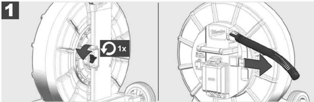 MILWAUKEE M18 SIC60 HDR - Using the pipeline inspection reel - 4