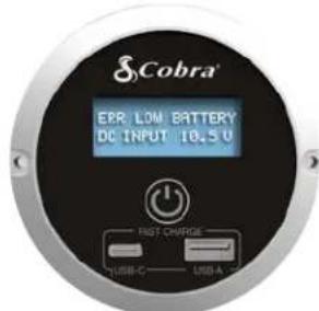 COBRA Remote On/Off Controller - Alarme faible tension d'entrée CC (paramètre par défaut) - 1