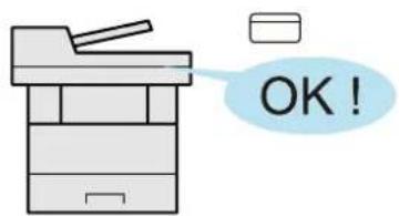 OLIVETTI d-Copia 5524MF - Se connecter avec une carte ID (Authentication par carte) - 1