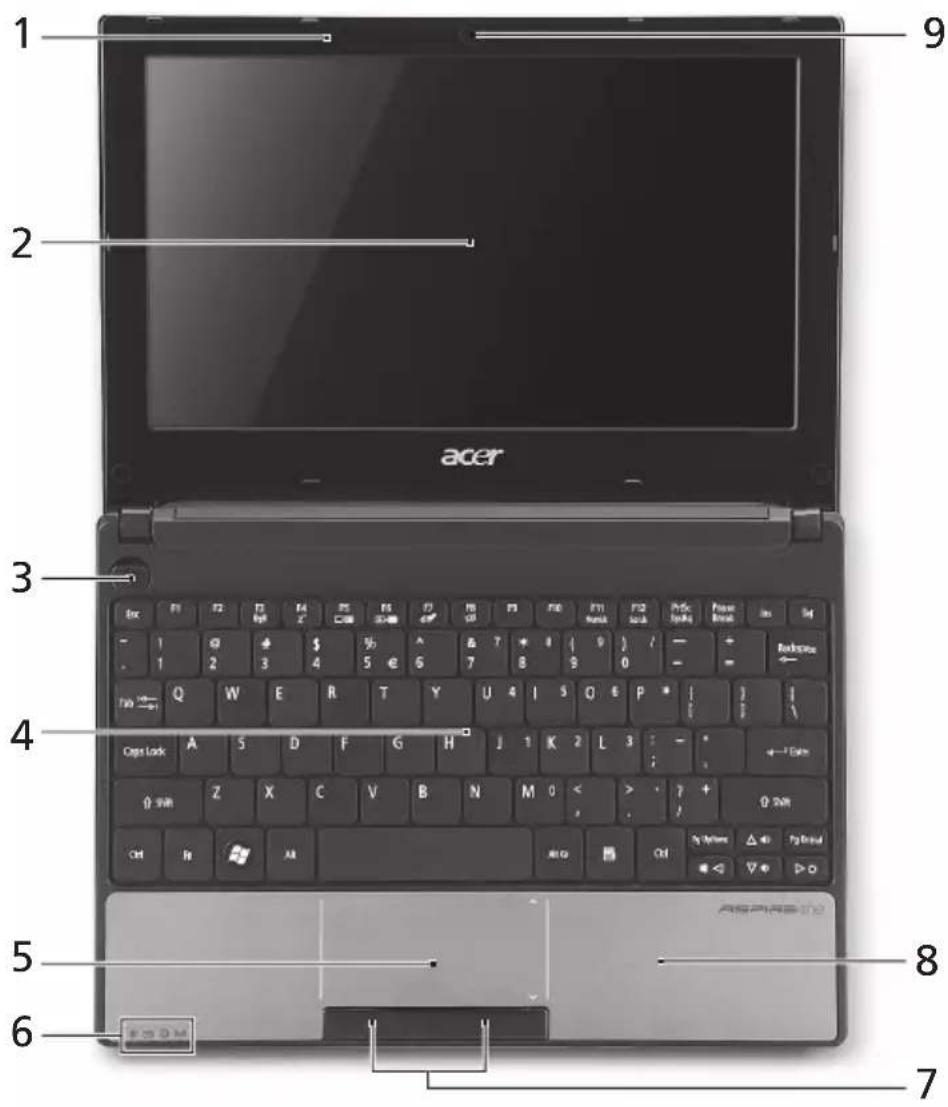 ACER Aspire One 531h - Pealtvaade - 1