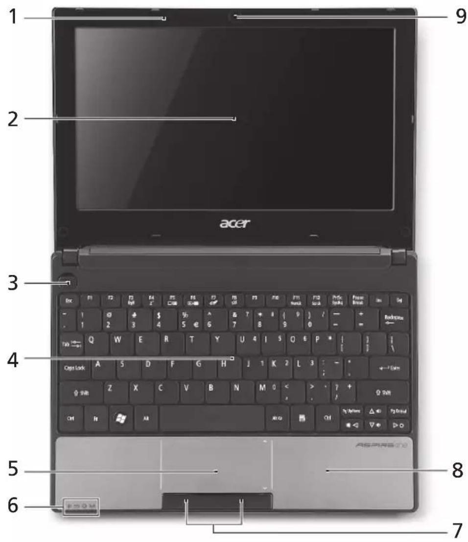 ACER Aspire One 571hk - Top view - 1