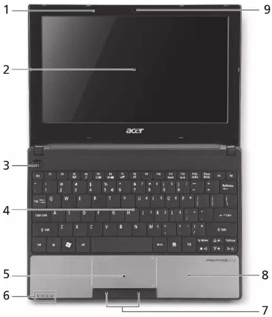 ACER Aspire One 571hk - Felülnézet - 1