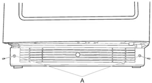 JennAir JUBFR242HX - POUR ENLEVER LA GRILLE DE LA BASE : - 1