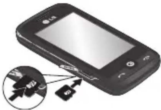 LG Cookie Fresh - Een MicroSD kaart plaatsen - 1