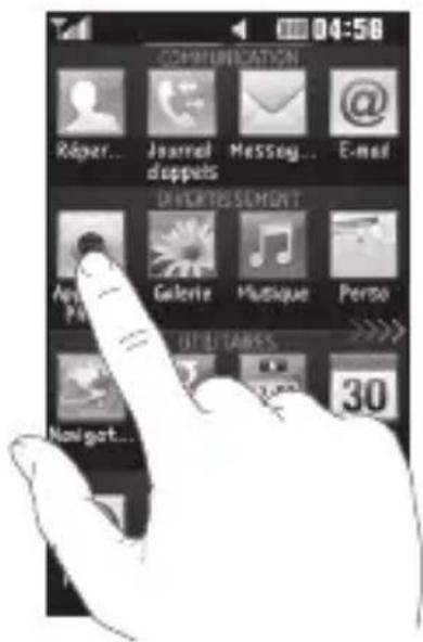LG Cookie Fresh - Ouverture d'une application - 1