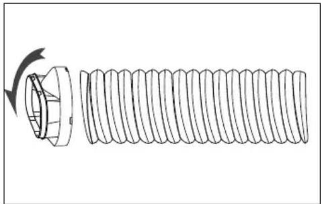 MEDION MD 37020 - Abluftschlauch montieren - 2