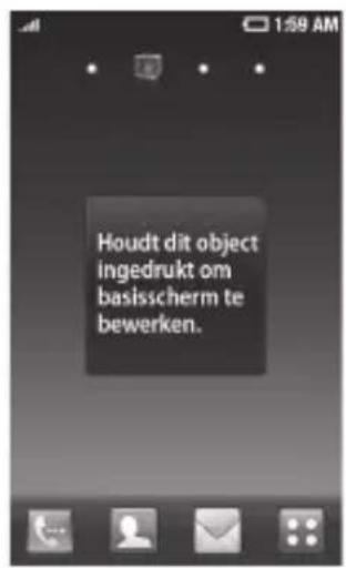 LG Arena - Het basisscherm personaliseren - 2
