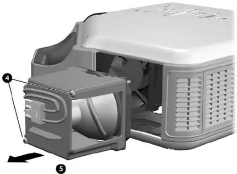 HP vp6300 - AVERTISSEMENT ! Le remplacement du module lampe requiert des précautions particulières : - 2