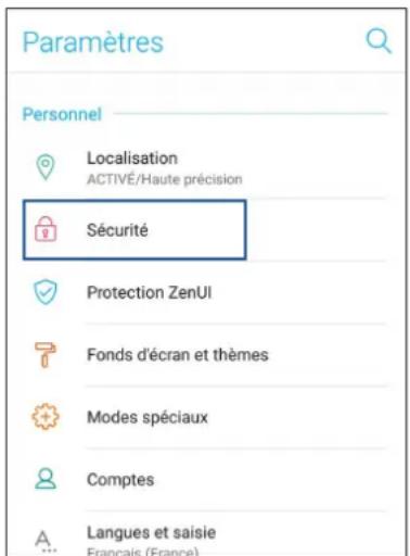 ASUS Zenfone 5 Selfie Pro - Configurer le déverrouillage par reconnaissance faciale à partir du menu des paramètres - 2