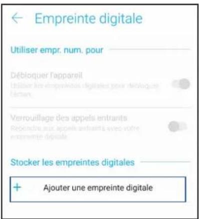 ASUS Zenfone 5 Selfie Pro - Configurer votre empreinte digitale à partir du menu des paramètres - 4
