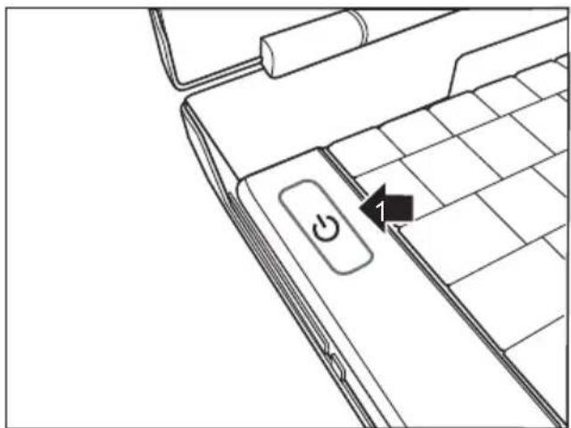 FUJITSU Amilo Xa 3530 - Switchingthenotebookonforthefirsttime - 2